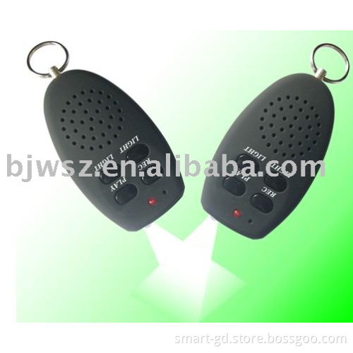 Voice recorder key chain